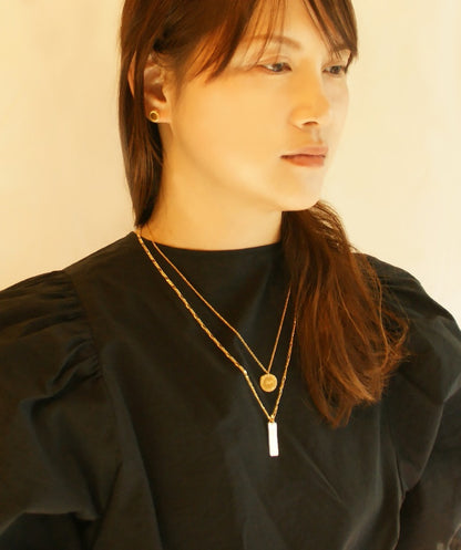 【新商品】ゴールドコインネックレス（文字: Sun太陽）