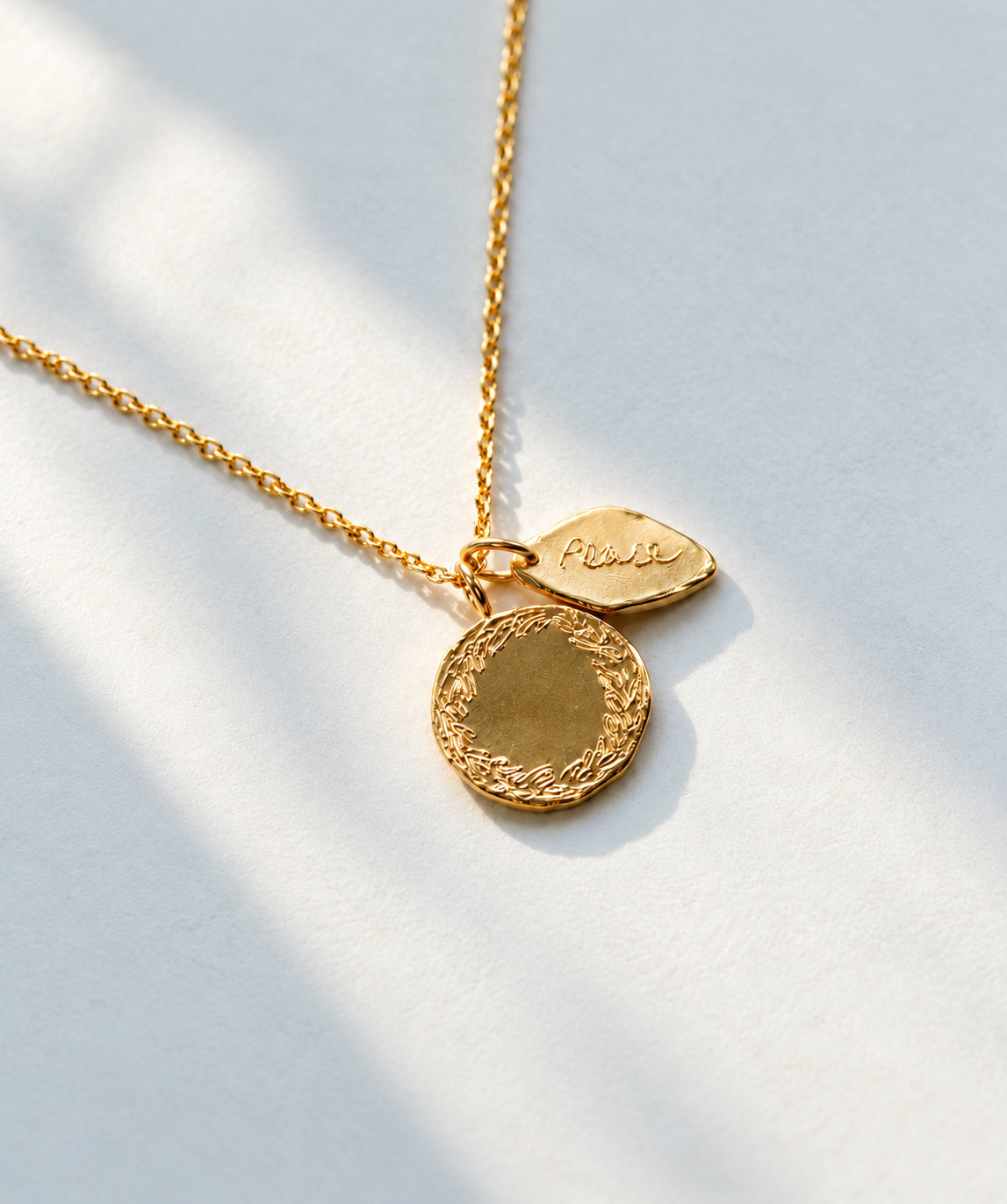 lauren goldgon peace necklace