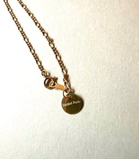 【新商品】フィガロチェーンダブルコインネックレス（文字: Live with dream（夢に生きよう！）